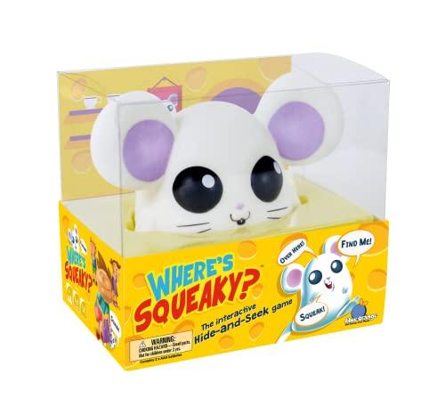 Blue Orange Where’s Squeaky Fun Interactive Preschool and Children Game - Educational Hide-and-Seek Mouse Game Games - 2 to 10 Players for Ages 4+