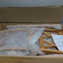 Roundhill Furniture Windvale Fabric Upholstered Counter Height Dining Chairs, Set of 2, Cottage Oak