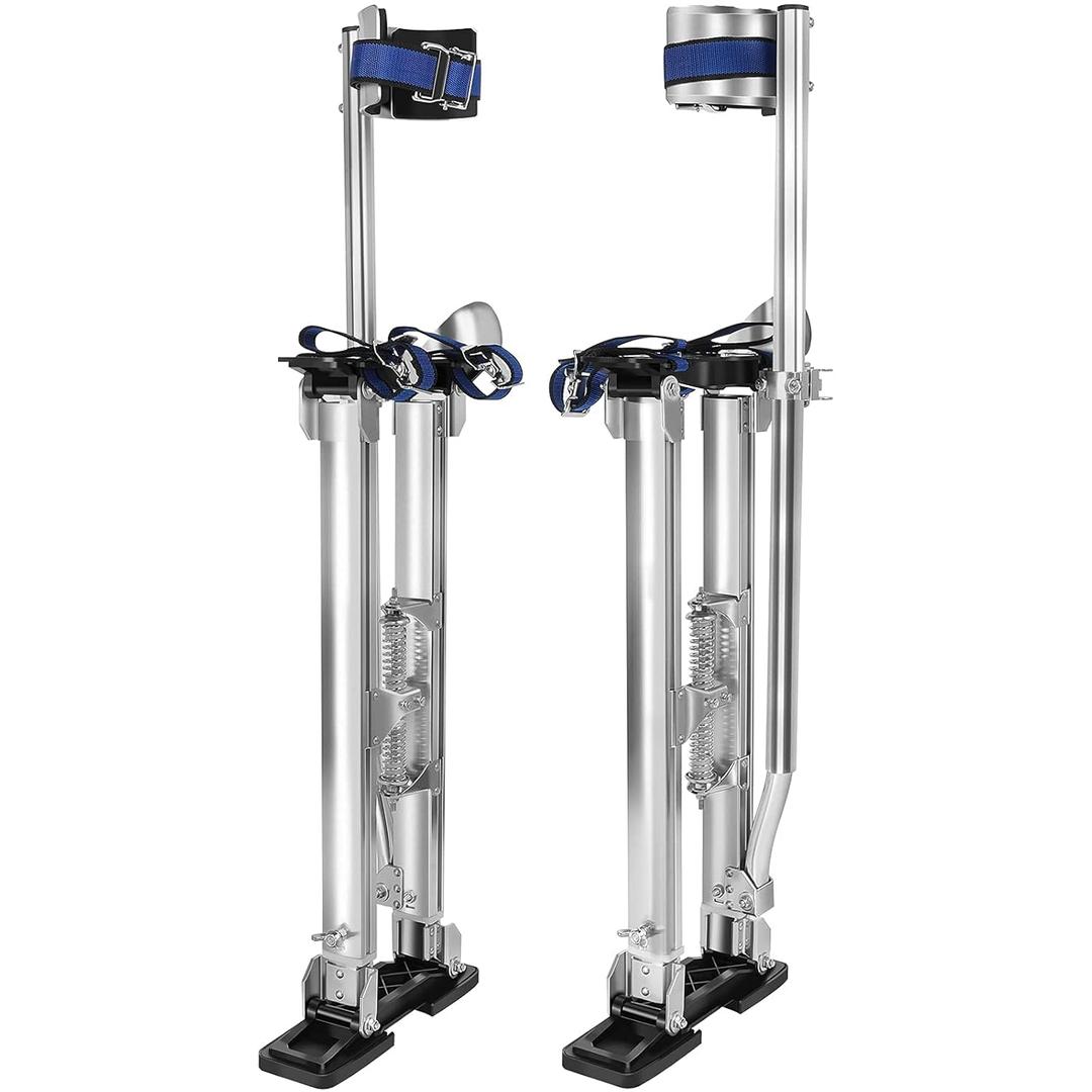 24" - 40" Drywall Stilts for Adults Height Adjustable Aluminum Work Stilts for Sheetrock Drop Ceiling Painting Painter Exterior Wall Painting or High Shrub Trimming