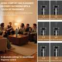 Waterless Scent Diffuser Starter Kit 1000 Sq Ft Coverage, Suitable for Home & Hotel Series Diffuser, Includes 5 Scent Oils, Remote Control, Large Room Essential Oil Diffuser, Ultra Black