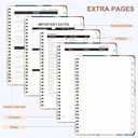 3 x 2026 Planner, Weekly and Monthly Calendar Planner Organizer, January-December, Academic Planning Agenda Book, Office School Home Suppiles for Women & Men, 6.3"  8.5" (Birds & Blooms)