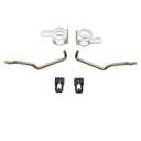 Door Lock Rod with Clip and Pawl Set Door Locks to Latch Rods Fits for Chevrolet Impala 2DRHT and Convertible 1961 1962 1963 1964, 6164DLRCP