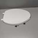 CYRRET Elongated Toilet Seat Slow Close, Easy to Install and Clean, Durable Plastic, White, Replacement Toilet Seats, Fits Standard Elongated, Obling or Oval Toilets
