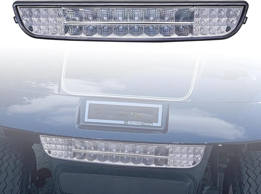 LED Headlight Light Bar for EZGO TXT Golf Cart (1996-2013, Gas & Electric) 12V Replacement Headlights Light Kit, Plug-and-Play Installation
