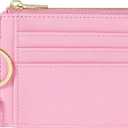 Sodsay Card Case Slim Front Pocket Wallet for Women Credit Card Holder with Keychain