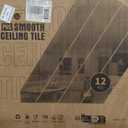 Art3d 12-Pack Smooth Drop Ceiling Tile 2ft x 2ft - Fire-Rated, Waterproof, Reusable - Premium PVC, No Sag and Breakage - Cover 48 Sq. Ft, White (24*24)