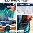 Kanu Surf Boys Yolo Quick Dry UPF 50+ Beach Swim Trunk (10-12, Sandbar Blue/Green)