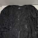 CRAZY GRID Women Casual Crochet Hollow Out Tops Spring Summer Half Sleeve Beach Swim Cover Ups Trendy Knit Outfits, 2XL