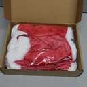 Syhood 12 Pcs Christmas Velvet Drawstring Candy Gift Bags with White Poms 7x5 Inch Santa Gift Wrap Bags Small Santa Claus Sacks with Kraft Tags 32.8 Feet Rope for Xmas Present(Red)