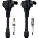 Set of 4 UF549 Ignition Coils & 9029 Iridium Spark Plug Compatible with 2007-2019 Nissan Altima Versa Sentra Rogue Cube NV200 Pathfinder Infiniti FX50 M56 QX60 QX70 C169, DILKA6RA11