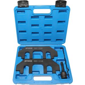 DPTOOL Camshaft Holding Tool Timing Alignment Holder Tool Kit Compatible with Ford Lincoln Mercury 3.5L 3.7L 4V Engines Replace 303-1248 303-1530 OTC 6682 with RT11 Removal Socket and Portable Case