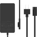 127W Charger for Microsoft Surface Book 3, Compatible with 102W Surface Book 2, 1, Laptop Studio 2, 1, Power Adapter for Windows Surface Pro/Laptop/Go, 10FT Cable with Powerful Magnetic Plug, LED (Black)