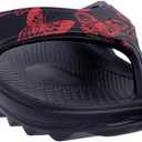 Spenco Women's Comfort Slide Sandal (6, Black/Red)