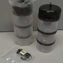 Formula Container to Go  Baby Essentials, Stackable Formula Dispenser for Night Feedings, Snacks and More  2 Pack, by KiKo (Black)