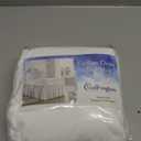 Cottingon Dorm Room Bed Skirt, 100% Microfiber, White, Twin XL-36'' Drop