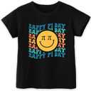 Happy Pi Day Shirts for Kids Boys Girls Toddler 4-8T, Funny Pie Symbol Number Tee, Soft Cotton Short Sleeve, 140