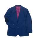Isaac MIzrahi  Men's Slim Fit Tweed Blazer (44, Blue)