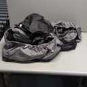 OCEANBROAD Kayak Cover, Water-Resistant UV-Resistant Kayak Canoe Fishing Boat Dust Covers for Outdoor Storage, Suitable for 12.3-13.5ft Length, Up to 38in Width, 420D Black with Gray