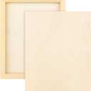 Aodaer 2 Pack Wood Panels 8 x 10 Inch Wooden Panels Canvas Unfinished Craft Wood Boards Panels for Art Crafts Acrylic and Oil Painting Pouring DIY Projects