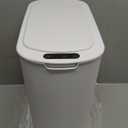 Cesun Motion Sensor Trash Can, 5 Gallon Automatic Bathroom Garbage Can with Lid, Touchless Smart Plastic Slim Wastebasket for Bathroom, Office, rv, Bedroom, Living Room, White