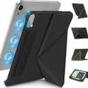 Landscape and Portrait Wonzir for iPad mini 7 A17 Pro Case(2024),iPad mini 7th/6th Slim Powerful Magnetic Case,4 Standibg Angles,Vertical Stand Cover,with Auto Wake/Sleep and Pencil Holder-Black