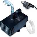 Automatic Small Sump Pump with Water Sensor, 5 FT Lift 55 GPH 115V/230V Mini Condensate Pump with Float Switch, Water Removal for Dehumidifier, Air Conditioner, Ice Maker, Basement, Auto On Off (Black)