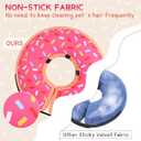 Supet Inflatable Dog Cone Collar Alternative After Surgery, Pet Neck Donut Collar Recovery E Collar for Neuter, Soft Dog Cone for Small Medium Large Dogs (Donut Pink, L(Neck 12"-16"))