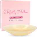 Adhesive Nipple Covers for Women - Reusable, Waterproof & Hypoallergenic Silicone Nipple Pasties (Crme)