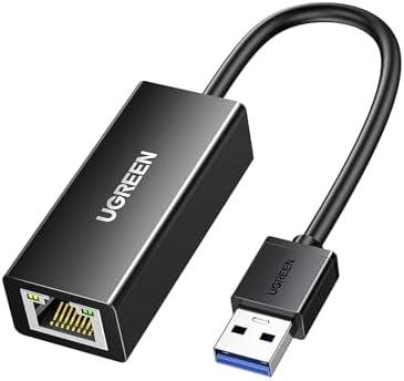UGREEN USB to Ethernet Adapter, 1000Mbps Plug and Play Ethernet Adapter with USB 3.0, Driver Free, RJ45 LAN Network Dongle Compatible with Nintendo Switch, Laptop, PC, MacBook, Windows, macOS, Linux