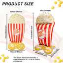 4pcs 60" Giant Popcorn Balloons, 3D Standing Foil Balloon Decorations for Carnival Circus Theme Movie Night Birthday Baby Shower Popcorn Bar & Cannes Party Decor