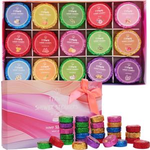 Shower Steamers Aromatherapy 30 Pack Shower Bombs with Natural Essential Oils, Home SPA Stress Relief Christmas Stocking Stuffers Birthday Gifts for Women Mom Men Self Care Relaxation (LYP-30P-TT-US)