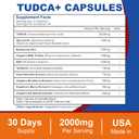 2000mg Tudca Liver Support Supplement, Tudca Bile Salt with Milk Thistle and Nac,60 Capsules for 30 Days,Support for Liver, Detoxification,Immune System