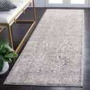 SAFAVIEH Limitee Collection Runner Rug - 2'6" x 8', Grey & Ivory, Vintage Oriental Distressed Design, Non-Shedding & Easy Care, Ideal for High Traffic Areas in Living Room, Bedroom (LIM721F)