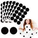 Iceyyyy 100+ Pieces Black Adhesive Felt Circles, Black Self-Adhesive Felt Sticker for Halloween DIY Projects, Professional Craft Finishing (1.5 Inch)