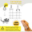 Basking Light for Reptiles, 2-Pack 100W Upgraded Intense Basking Spot, Reptile Heat Bulb Light, UVA Heat Lamp Bulbs for Bearded Dragon Turtle Chicken