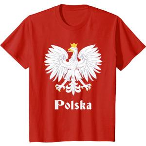Polish Eagle Poland Coat of Arms Polska Patriotic T Shirts for Men and Women Tees, 2T