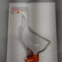 Krazcraft Desktop Goose Statue 7 inch Cute Resin Figurine for Office Desk Decor, Funny Home & Tabletop Decoration, Unique Housewarming Gifts for Women, Valentine's Day Gift Idea,White