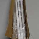 Curtain Rods for Windows 48 to 84-92 Inch, White, Stainless Steel Rods for Bedroom, Living Room, Kitchen, Farmhouse, Outdoor