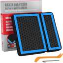 CF12436 Cabin Air Filter with Activated Carbon Compatible with Subaru Ascent 19-25/Crosstrek 18-23/Impreza17-23/Legacy Outback 20-25.