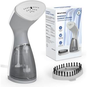 BEAUTURAL Steamer for Clothes,1000W Portable Clothes Steamer with 140ML Water Tank,Quick Wrinkle Removal for All Fabrics, Ideal for Home, Office, Travel