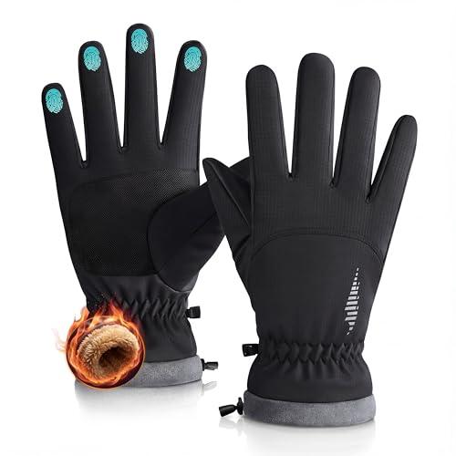 rivmount Winter Waterproof Ski Snow Warm Gloves for Women Men, Windproof Cold Weather Thermal with Touchscreen Fingers, for Running Driving Cycling Hiking Biking Outdoor Sports Daily Work, M