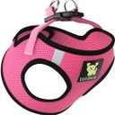 EcoBark XS Dog Harness - Step in Toy Breed Dog Harnesses - Extra Small Eco-Friendly Body Halter Vest - Reflective Tiny Soft Mesh (Bubblegum Pink, XS)