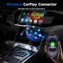 Wireless CarPlay Adapter for iPhone, Super mini Compact 2-in-1 Dongle for Apple iOS10+, Convert Wired to Wireless CarPlay, Instant Connectivity, Fit for Cars from 2016 with Built-in CarPlay