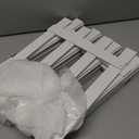 ANVAVO 8 Pack Thick Christmas Tree Fence White Wooden Picket Fence Tree Fences Decorations for Kids Pet Dogs Xmas Wedding Party Decor Miniature Home Garden Border Lawn Edge Fences, 15.7 x 12 Inch