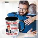 2 x Teen Boy Gift Ideas, Son Mug 11oz, Son Gifts from Mom Dad, Christmas Fathers Day Birthday Gift Ideas for Son, Son Ceramic Mug