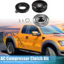 X AUTOHAUX 1 Set AC Compressor Clutch Replacement for Ford F-150 8Cyl 5.0L 5.8L 1990-1995