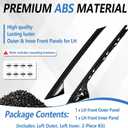 A-Pillar Molding Trim Kit Compatible with Ford Explorer 2011-2019, Door Window Guard Windshield Post Cover Accessories for BB5Z7803137AA BB5Z7803145AA, Outer & Inner Left A Pillar Trim Panel Strip