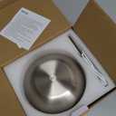 JHWDHD Portable LED Mushroom Table Lamp, 8.46'' Metal Small Cordless Desk Night Light with 5200mAh Rechargeable Battery, Stepless Dimming Lamp with 3 Colors for Bedroom/ Bar/ Coffee Shop (Silver)