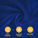 BRILLMAX 8 Pack Navy Blue Round Tablecloths 90 Inch for 60 Tables - 150 GSM Polyester Fabric, 15" Standard Drop, Water, Stain & Wrinkle Resistant Cloth Cover for Wedding Reception Banquet Dining