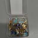 Anjulery 30Pcs Charms for Jewelry Making and Crafting - Assorted Enamel Charms for Bracelets Necklaces Earrings Pendants (Blue)